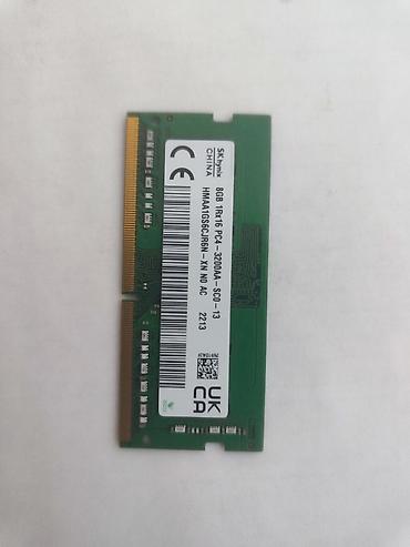рам: SK hynix laptop 8 GB RAM - Model: HMAA1GS6CJR6N-XN (etiket üzərində) — 1