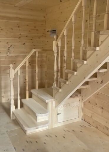 Готовые перила: Готовые перила, Материал: Дерево, Для балкона, Новый — 11