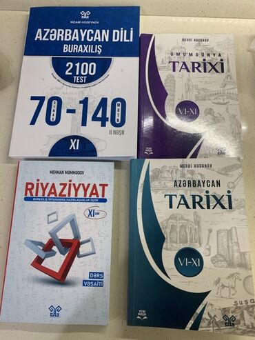 İngilis dili: Bu dəstə Azərbaycan dili, Riyaziyyat, Ümumdünya Tarixi və Azərbaycan