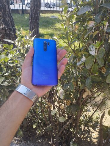 телефон для девочки fly: Xiaomi Redmi 9, 32 GB, rəng - Bənövşəyi, 
 Düyməli, Barmaq izi, Face ID