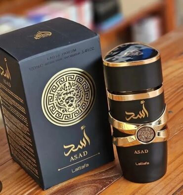 ereb elifbasi: 🔥Asad Lattafa parfum dubay etridi baqli qutuda 100ml. original