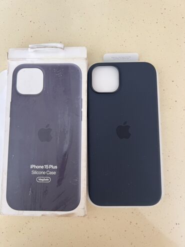 Apple iPhone 15 Plus üçün nəzərdə tutulmuş orijinal silikon keys. Bu