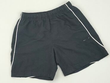 czarne materiałowe spodenki: Shorts, 3-4 years, 104, condition - Good