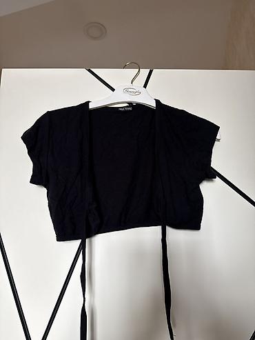 crop geyim: Qısa qollu qara bolero/top - Brend: next trend (etiketdə göstərilir) — 1