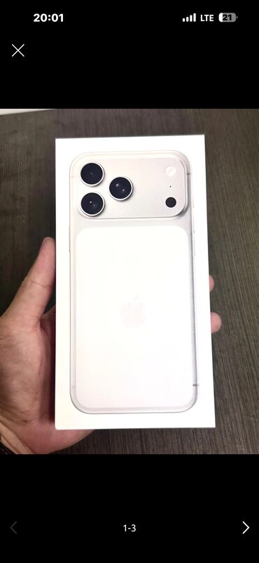 apple телефон: IPhone 17 Pro Max, Жаңы, 256 ГБ, 100 %