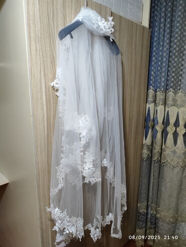 Toy paltarları: Gəlinlik – güpür və çiçək işləməli - Rəng: ağ az moloçnuluq var — 9