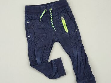 czarne jeansy z dziurami na kolanach: Denim pants, 12-18 months, condition - Fair
