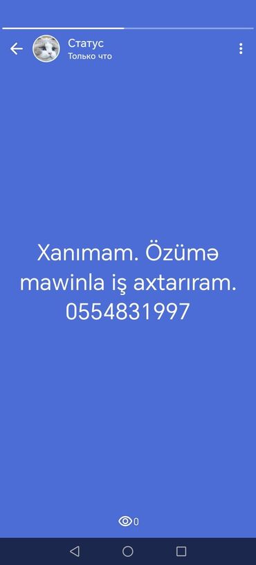 Маркетинг, реклама, PR: Bu elan xanım sürücü tərəfindən maşınla iş axtarışı üçün