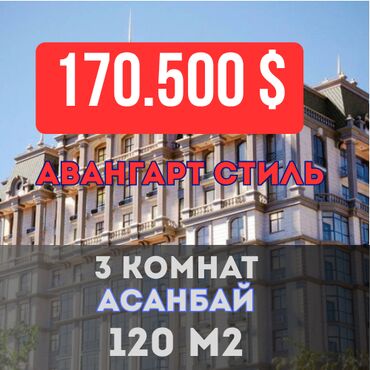 Продажа участков: 3 комнаты, 120 м², Элитка, 10 этаж, ПСО (под самоотделку)