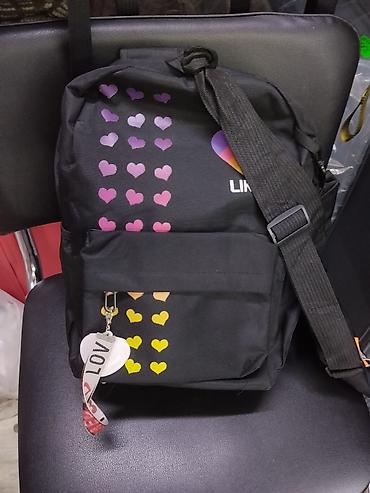 kipling monkey: Рюкзак + сумка через плечо LIKE - Цвет: черный с принтом в виде — 1