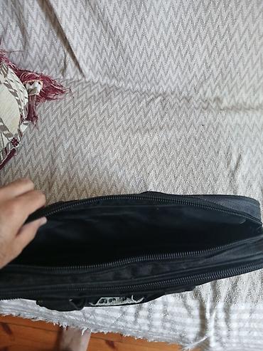 usta cantasi: Qara noutbuk/iş çantası - Material: sıx toxunmuş, suya davamlı — 4