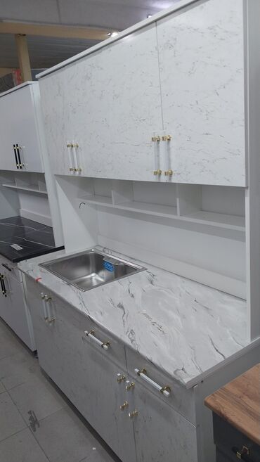 Кухонные гарнитуры: Кухонный гарнитур, Новый, цвет - Белый, Платная доставка — 21