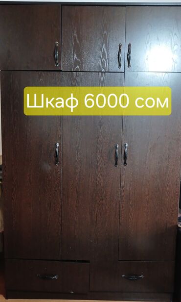 Шкафы для одежды: Шкаф для одежды, Б/у, Прямой, ЛДСП