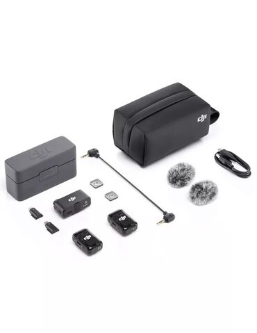 накамерный микрофон: DJI Mic (двухканальный беспроводной комплект) Профессиональная