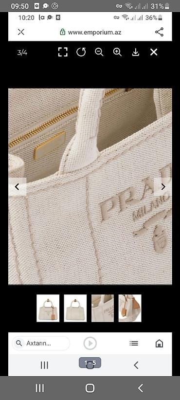 prada canta: Prada brendinə aid, müxtəlif rənglərdə və formalarda əl çantaları — 1