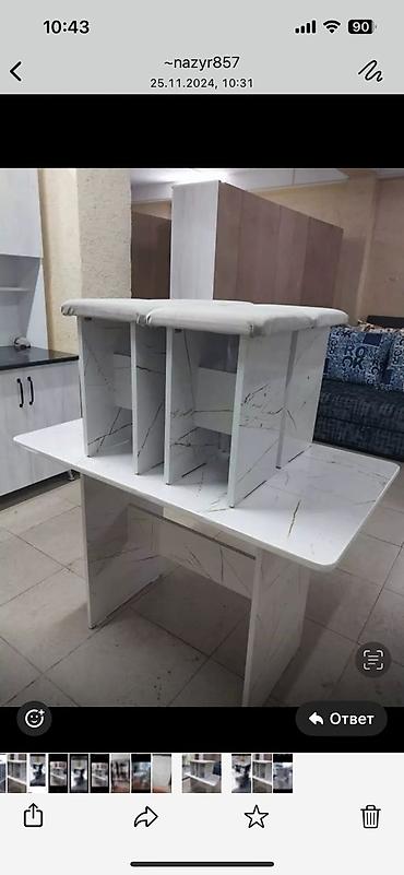 Стол табуретки комплект 3500сом новый оптом и розницу готовые есть — 18