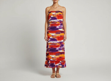 sukienki lniane maxi: Women`s dress, size S