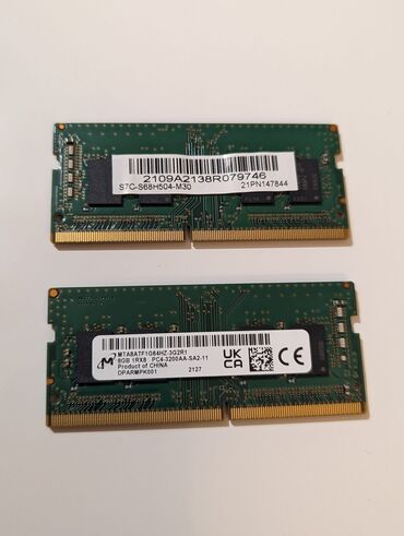 ddr3 8gb notebook: Operativ yaddaş (RAM) 8 GB, 3200 Mhz, DDR4, Noutbuk üçün, İşlənmiş