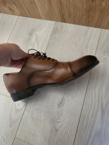 braon čizme kozne: Zara Man, br. 43. Jednom nošene muške cipele