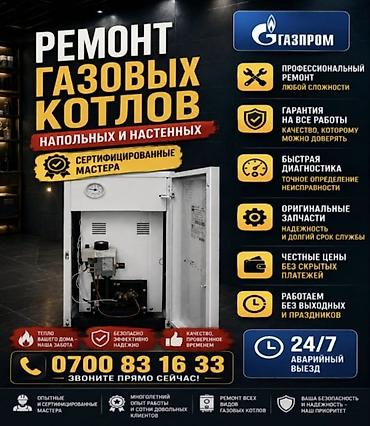 Ремонт газовых котлов — напольных и настенных - Профессиональный
