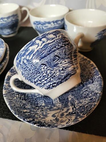 Ostali antikviteti: Solje engleske za kafu,caj Crown Ducal iz 70ih.god. Solje engleske — 13