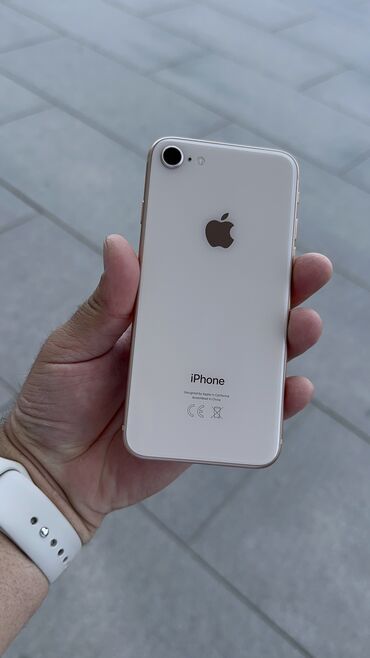 Apple iPhone: IPhone 8, Б/у, 256 ГБ, Защитное стекло, Чехол, 100 %
