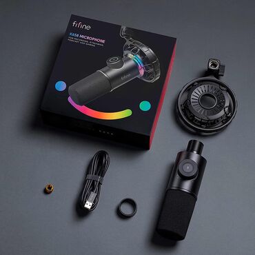 Студия микрофондору: Fifine K658 MICROPHONE FOR RECORDING, STREAMING. PODCAST AND GAMING