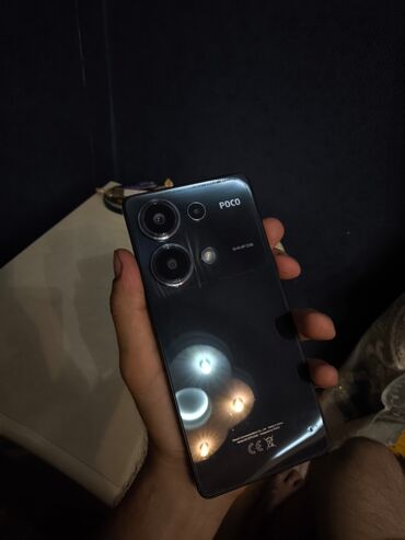 video karta: Poco M6 Pro, 256 ГБ, цвет - Черный, Отпечаток пальца