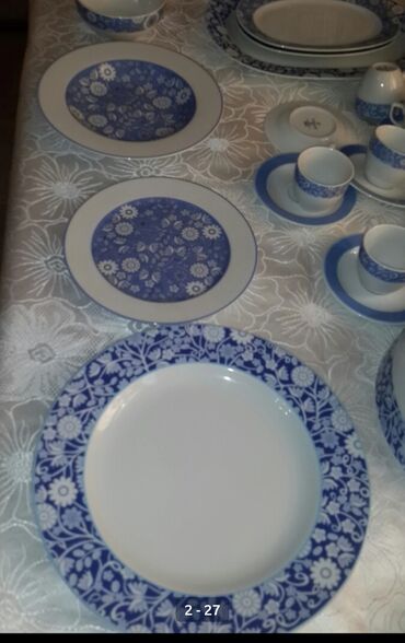 Nahar dəstləri və servizlər: Nahar dəsti, rəng - Ağ, Farfor, 12 nəfərlik, Türkiyə — 9