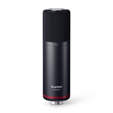 mikrofon satilir: Scarlett 2i2 studio mikrafonu az istifade olunub sadece mikrafon