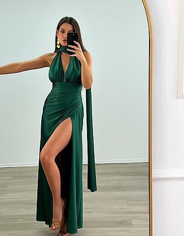 Haljine: 💫Elegantna duga haljina sa šalom oko vrata
✅2900 din — 18