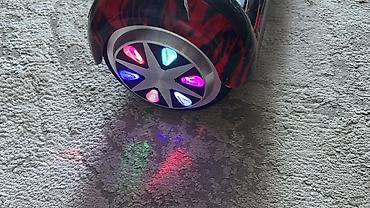 Электротранспорт: Alov naxışlı iki təkərli hoverboard (self-balancing skuter) qirigi — 4