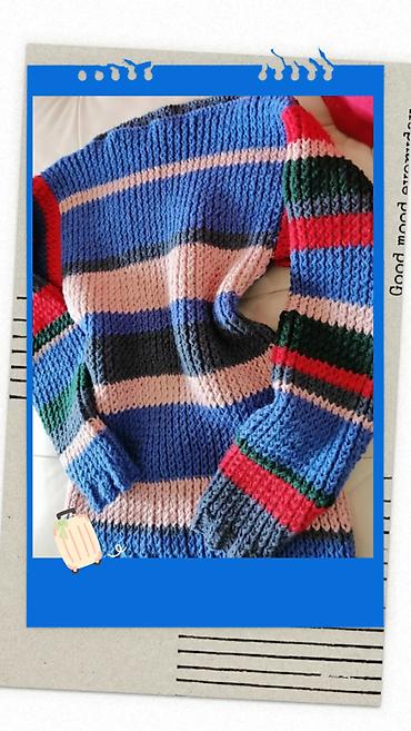 Džemperi, kardigani: XL, Casual, Prugasti — 12