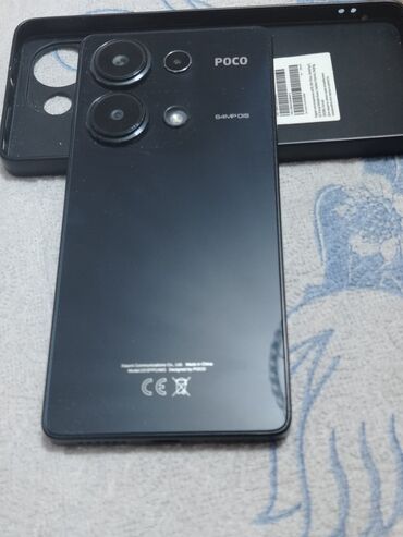 samsung telefon zengleri: Poco M6 Pro, 256 GB, rəng - Qara, Barmaq izi