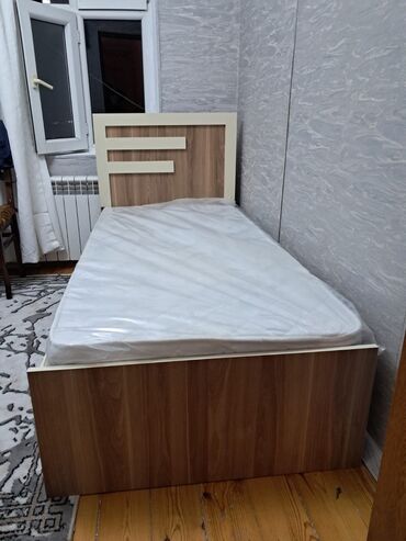 tek yataq: Oğlan və qız üçün, Yeni, Çarpayı, Bazasız, Matras ilə, Siyirməsiz
