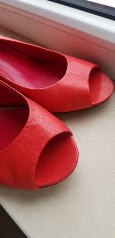 туфли чистая кожа: Туфли Basconi, 39, цвет - Красный