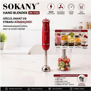 №: 1866 Məhsulun adı: Blender Sokany SK-1726, Salınma