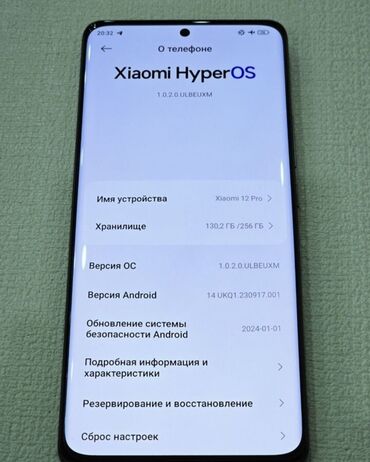 xiaomi mi power: Xiaomi, 12 Pro, Б/у, 256 ГБ, цвет - Серый, 2 SIM