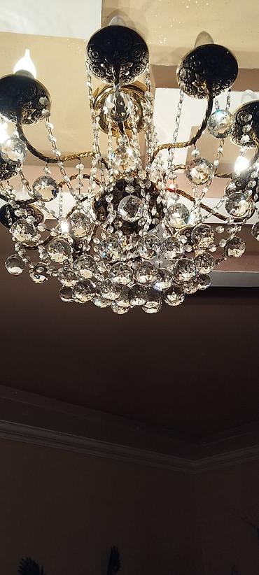 en ucuz perde: Çılçıraq, 10 və daha çox lampa, Metal — 1