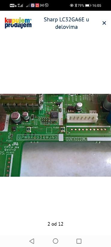 Aksesoari za TV i video: Sharp LC32GA6E – delovi Raspoložive originalne ploče i moduli za TV — 3