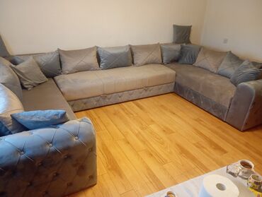 Ugaone garniture: Ugaona garnitura – moderni L oblik - Prostrana ugaona sofa sa dubokim — 15