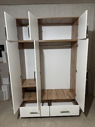 Шкафы для одежды: Шкаф для одежды, Новый, Прямой, ЛДСП — 5