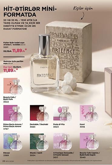 feerique: Faberlic hit ətirləri – mini formatda - Həcmlər: 30 ml (qadınlar üçün — 1