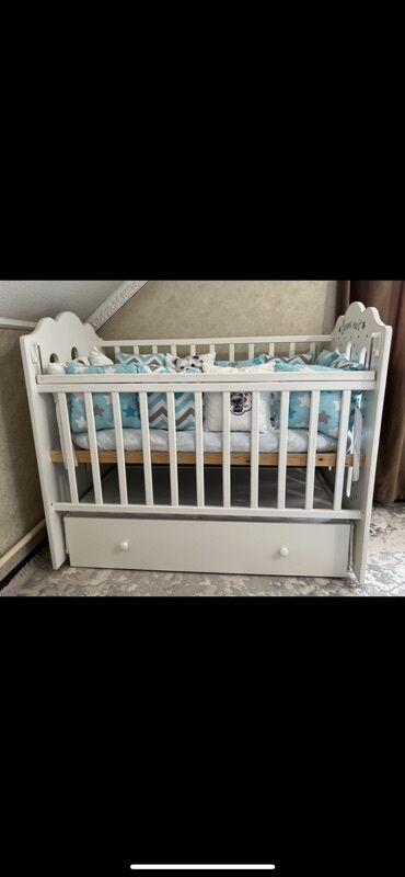 детскую кровать 7 в 1: Детская односпальная кровать, Для мальчика, С бортиком, Дерево