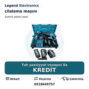 lazer acar: Elan başlığı: Elektrik alətlər dəsti - cilalama maşını, drel-şurup — 1