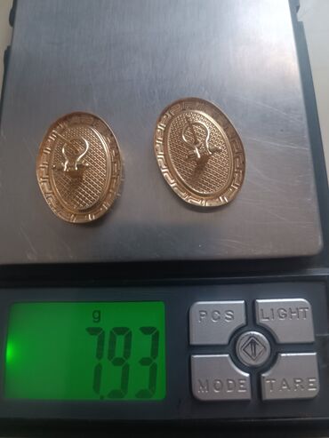 islenmis qizil sirqalar: Sırğa, Sarı qızıl, 750 Əyar, 8 g, Ödənişli çatdırılma