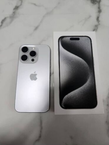 как оформить телефон в рассрочку: IPhone 15 Pro, Колдонулган, 256 ГБ, 90 %