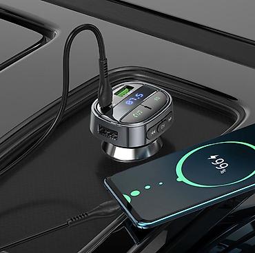 трансмиттер: E70, автомобильное зарядное устройство, выход USB 18W + Type-C 30W — 6