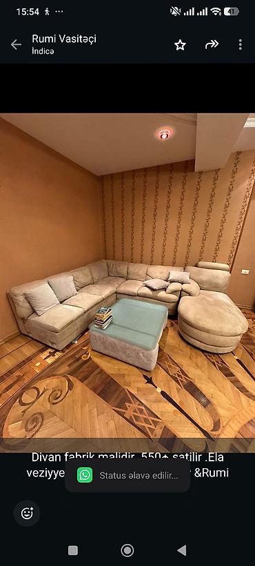 Divan fabrik malidir .550₼ satilir .Ela veziyyetdedi .Unvan Nesimi ray