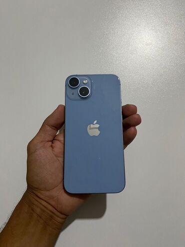 ayfon 14 ikinci el: IPhone 14, 128 GB, Mavi, Zəmanət, Face ID